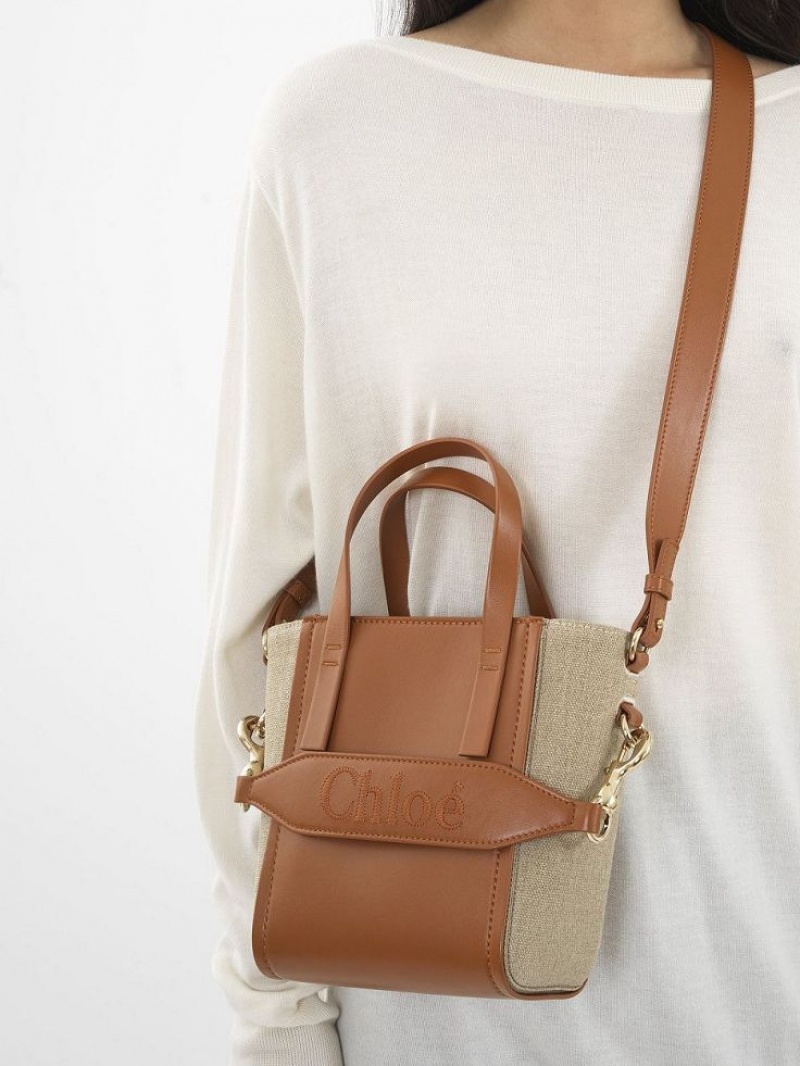 Chloe Sense Small Tote Çanta Kahverengi | CHE-SR13285