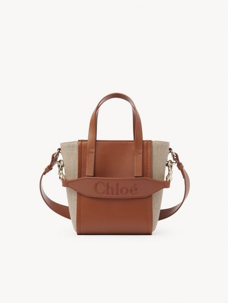 Chloe Sense Small Tote Çanta Kahverengi | CHE-SR13285