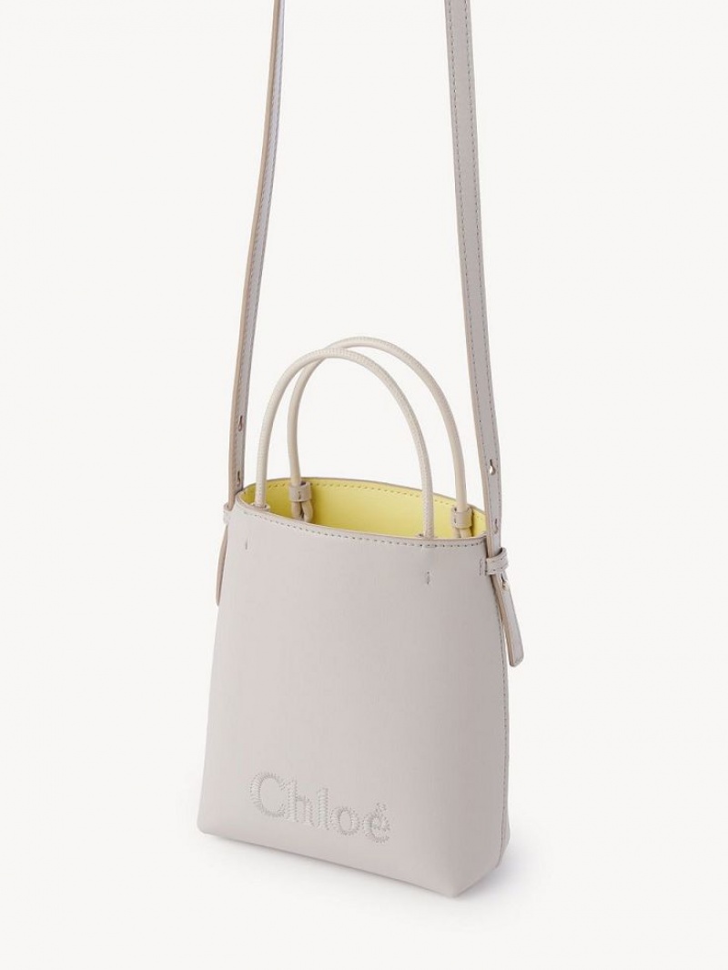 Chloe Sense Tote Mini Çanta Gri | CHE-SR13734