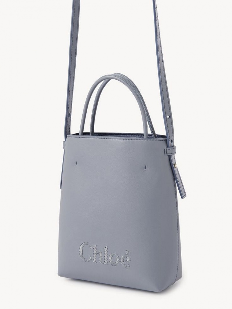 Chloe Sense Tote Mini Çanta Mavi | CHE-SR13733