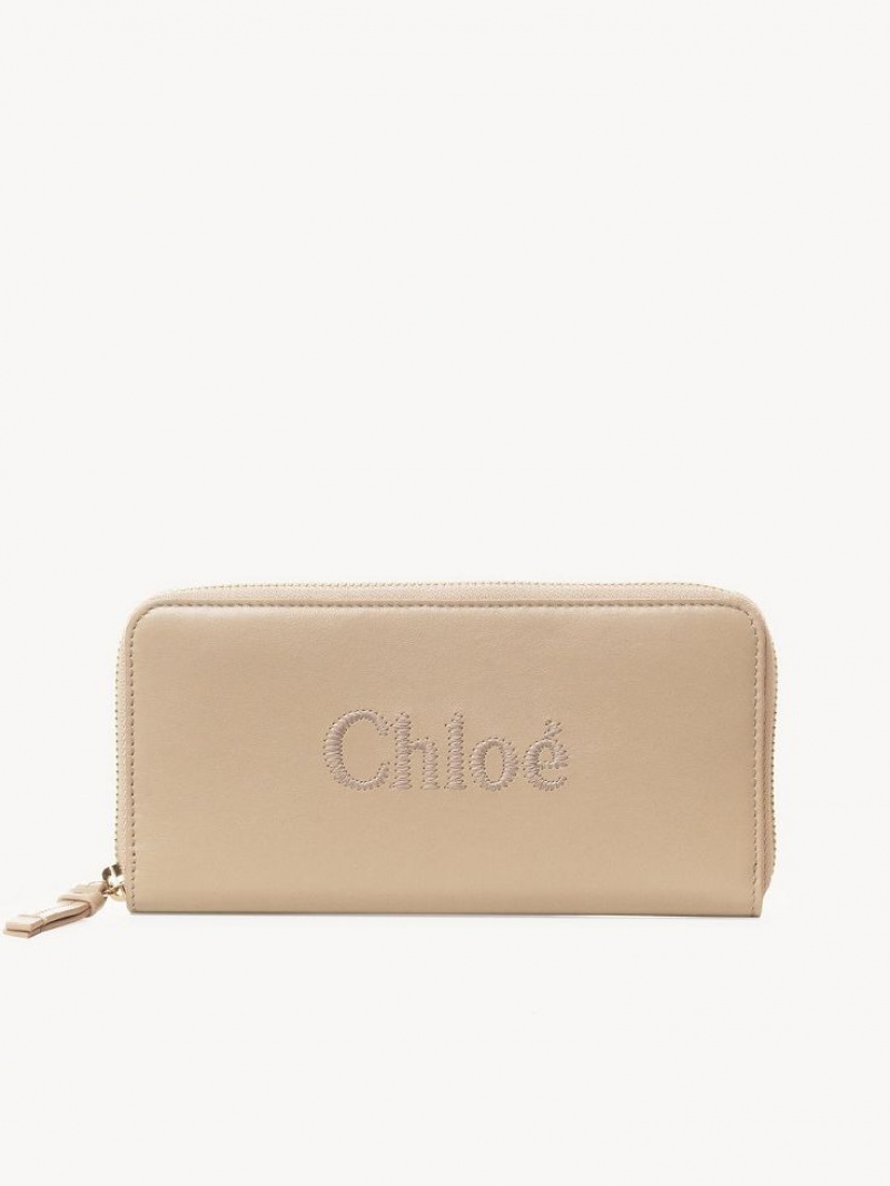 Chloe Sense Zippered Büyük Cüzdan Pembe | CHE-SR14298