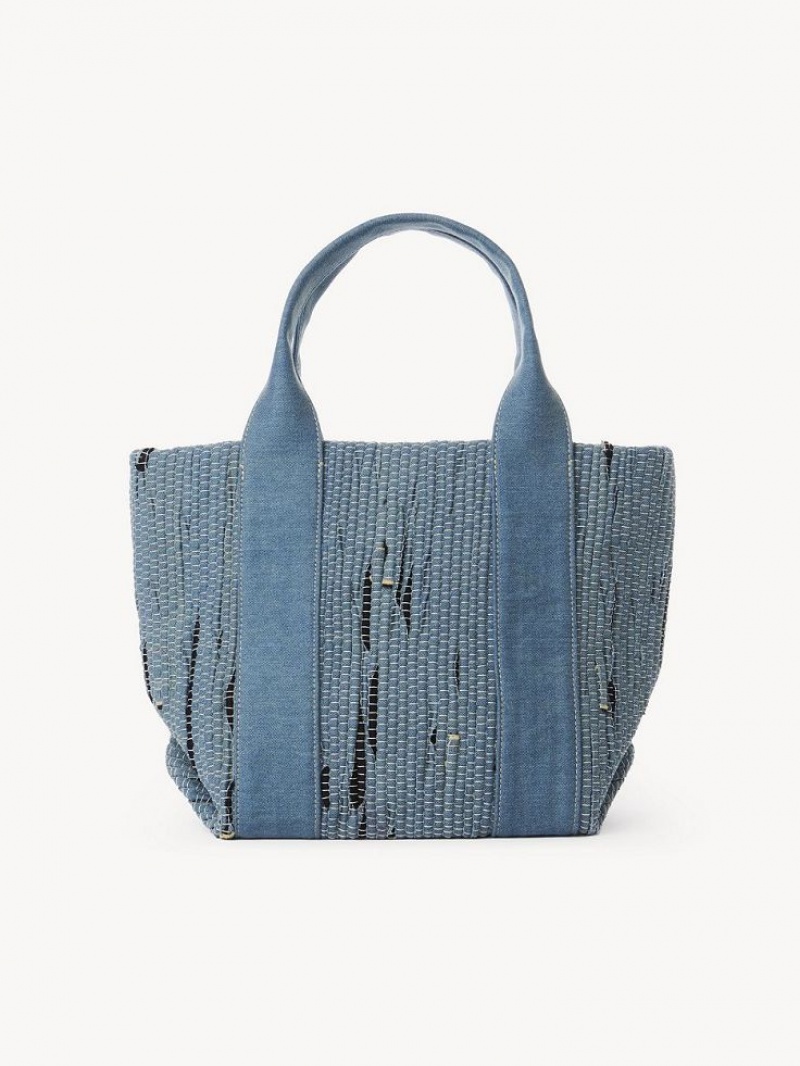 Chloe Small Laetizia Tote Çanta Mavi | CHE-SR14709