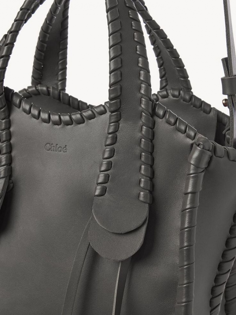 Chloe Small Mony Tote Çanta Gri | CHE-SR13398