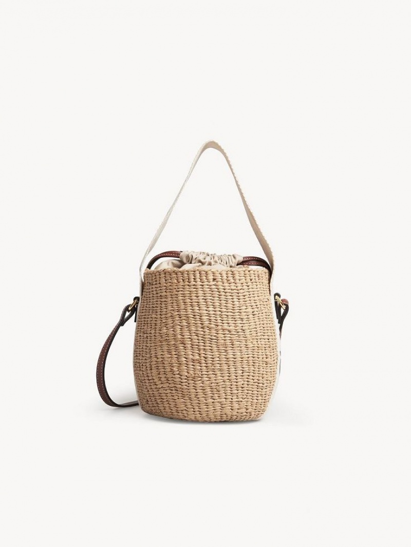 Chloe Small Woody Basket Mini Çanta Beyaz | CHE-SR13659