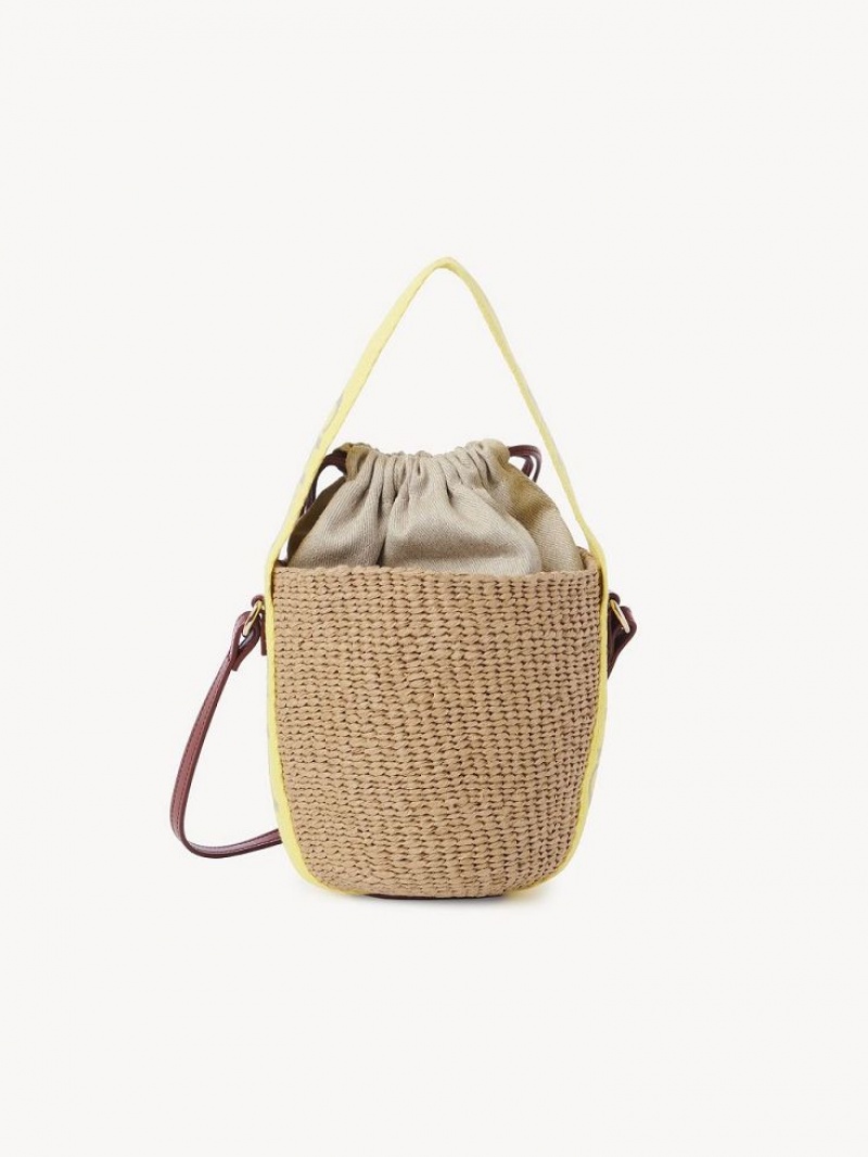 Chloe Small Woody Basket Çapraz Askılı Çanta Sarı Bej Rengi | CHE-SR13565