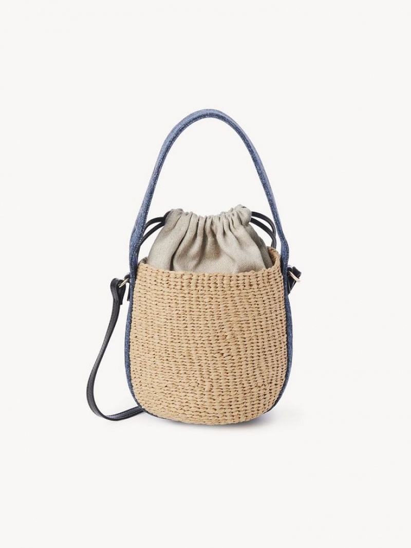 Chloe Small Woody Basket Çapraz Askılı Çanta Mavi | CHE-SR13608