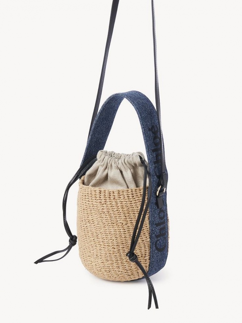 Chloe Small Woody Basket Çapraz Askılı Çanta Mavi | CHE-SR13608