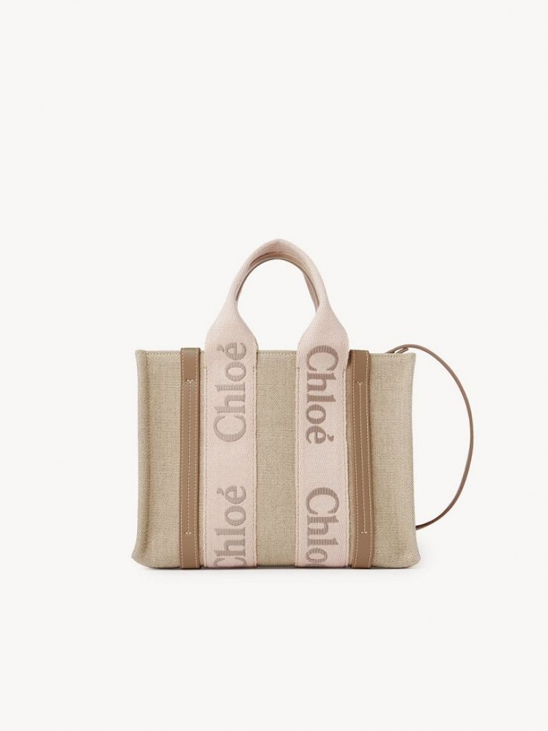 Chloe Small Woody Tote Çanta Bej Rengi | CHE-SR13384