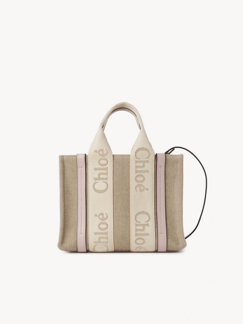 Chloe Small Woody Tote Çanta Gri | CHE-SR13312