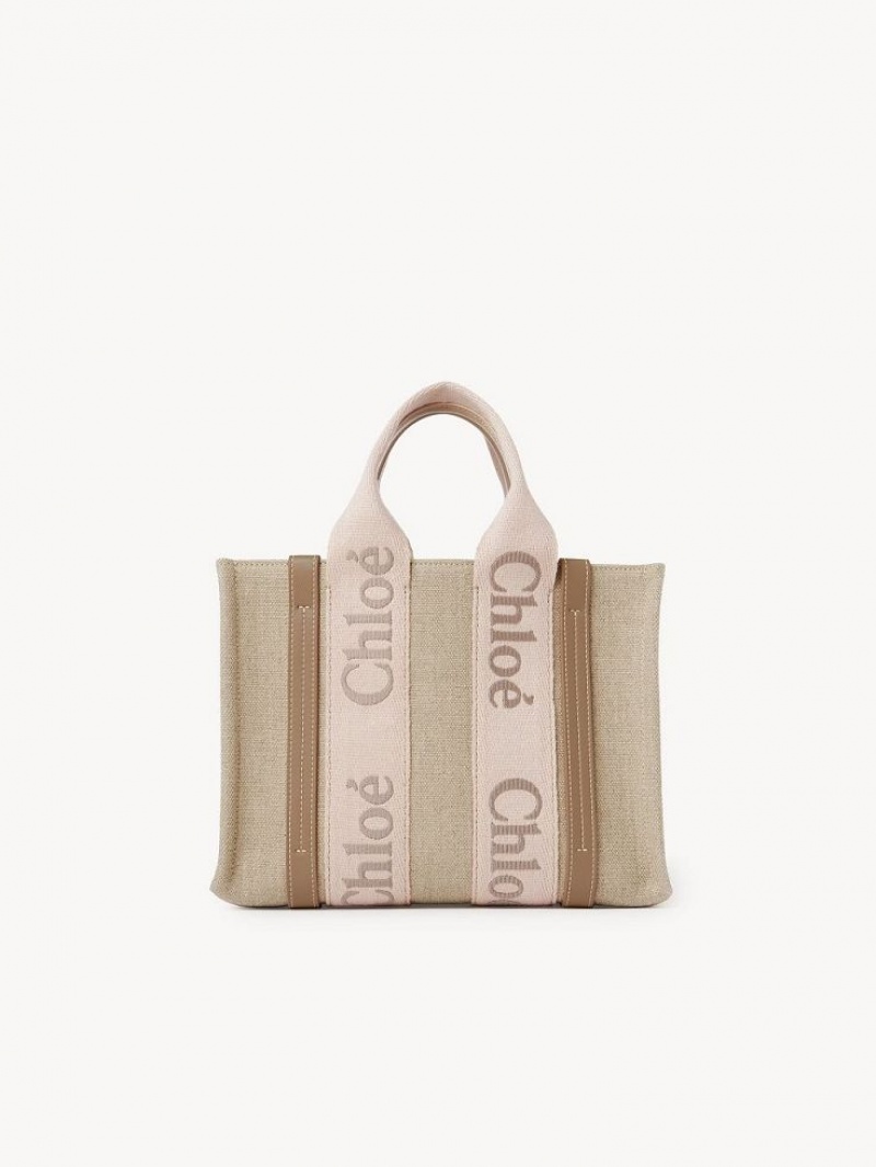 Chloe Small Woody Çapraz Askılı Çanta Bej Rengi | CHE-SR13623