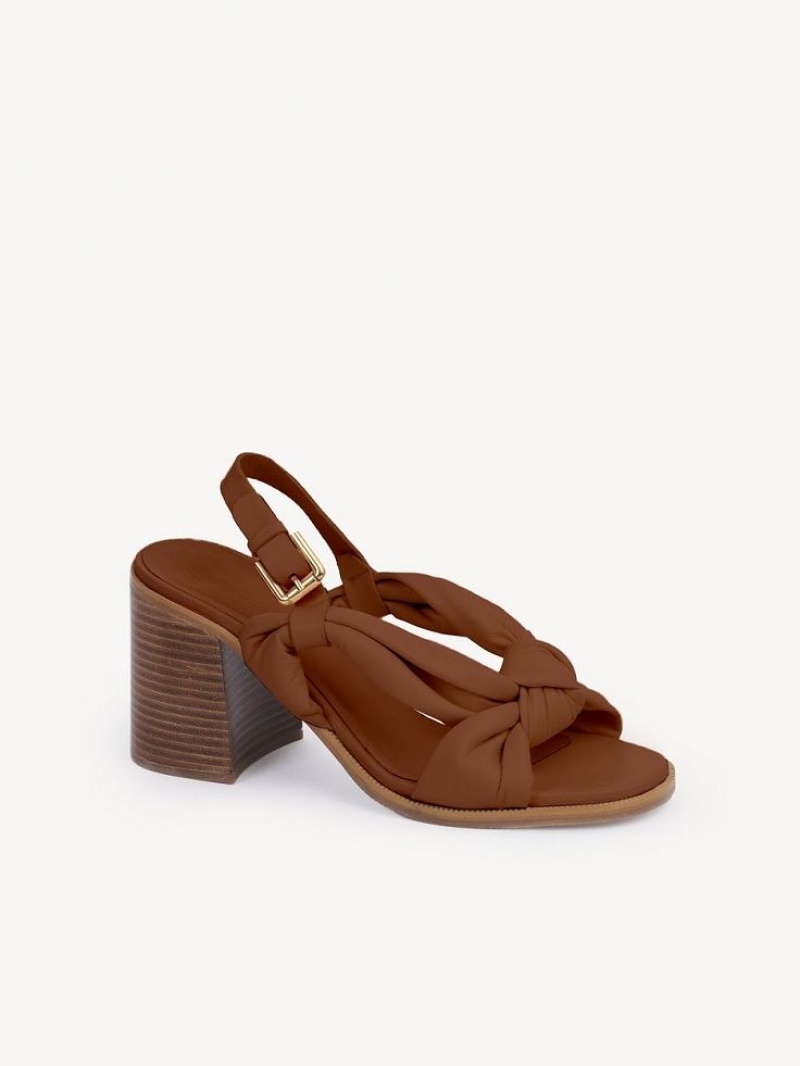 Chloe Spencer Sandalet Kahverengi | CHE-SR14822