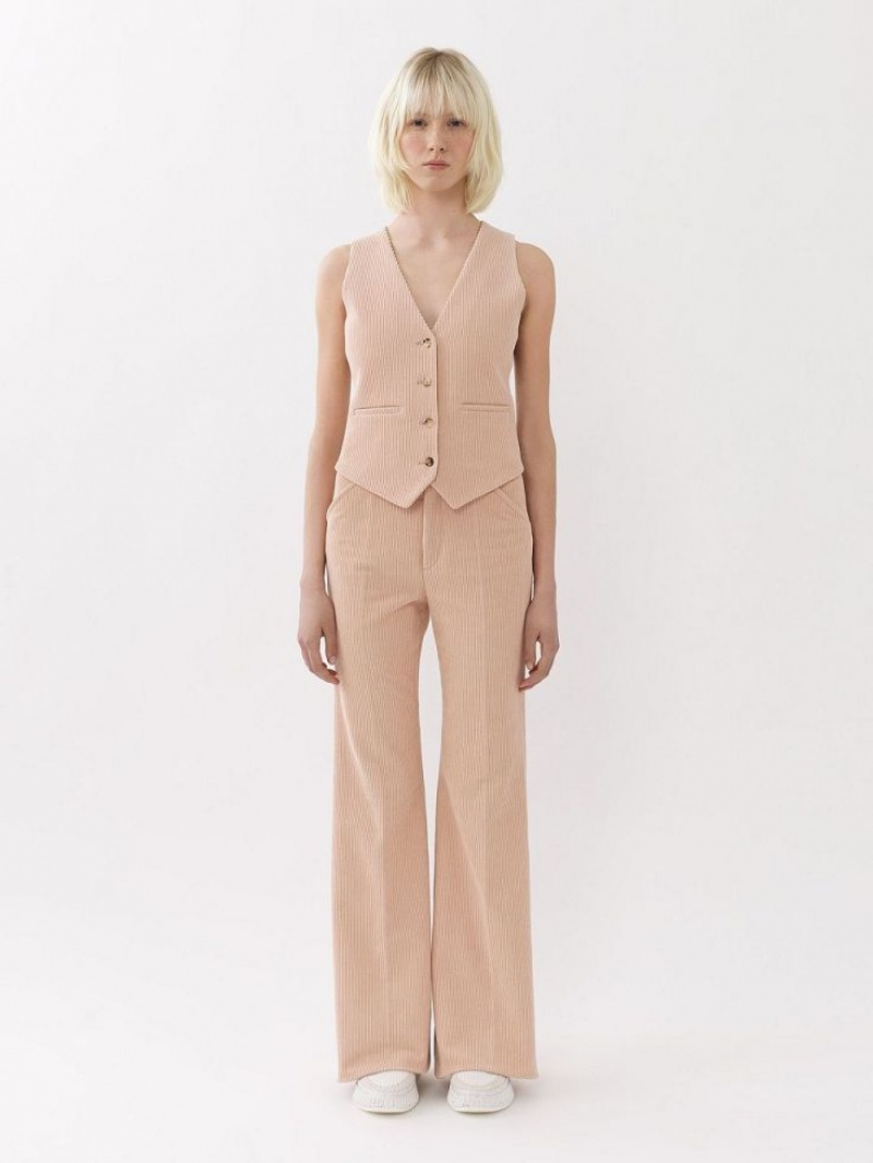 Chloe Tailored Pantolon Pembe | CHE-SR14005