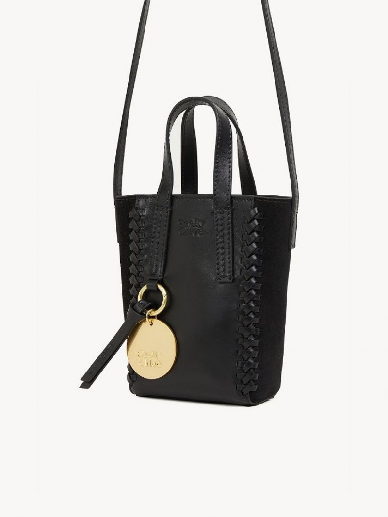 Chloe Tilda Mini Tote Çanta Siyah | CHE-SR14708