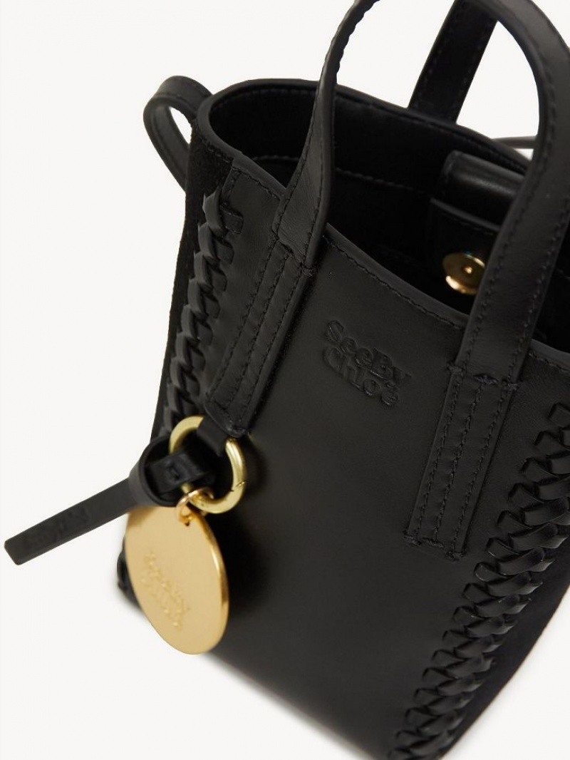 Chloe Tilda Mini Tote Çanta Siyah | CHE-SR14708