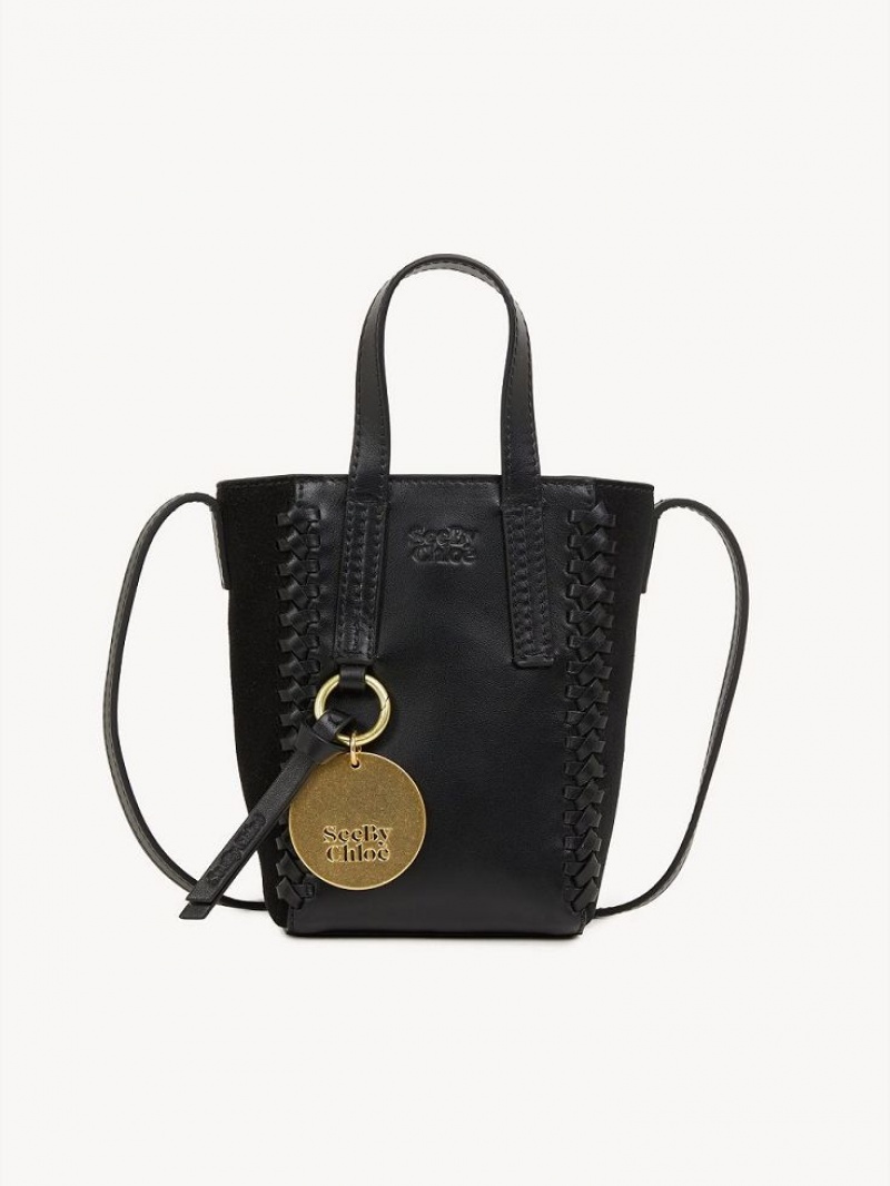 Chloe Tilda Mini Tote Çanta Siyah | CHE-SR14708