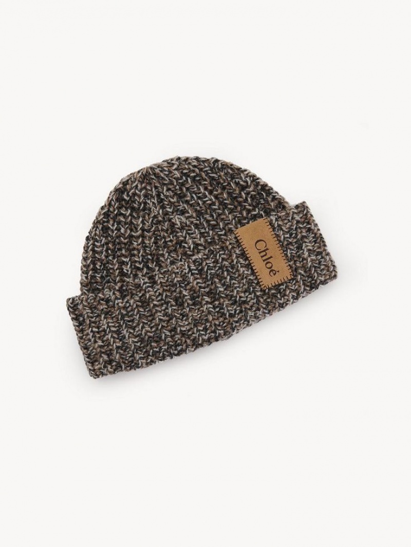 Chloe Tıknaz Örme Beanie Şapkalar Beyaz | CHE-SR14485