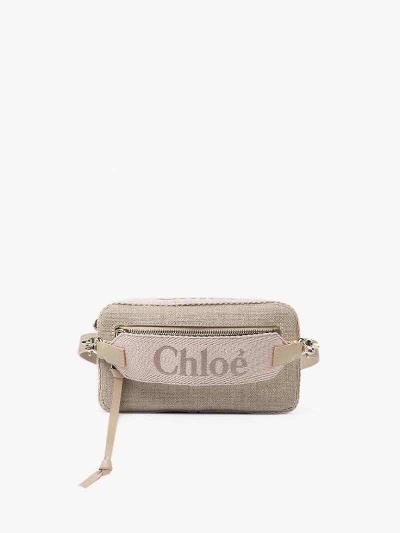 Chloe Woody Belt Çapraz Askılı Çanta Bej Rengi | CHE-SR13606