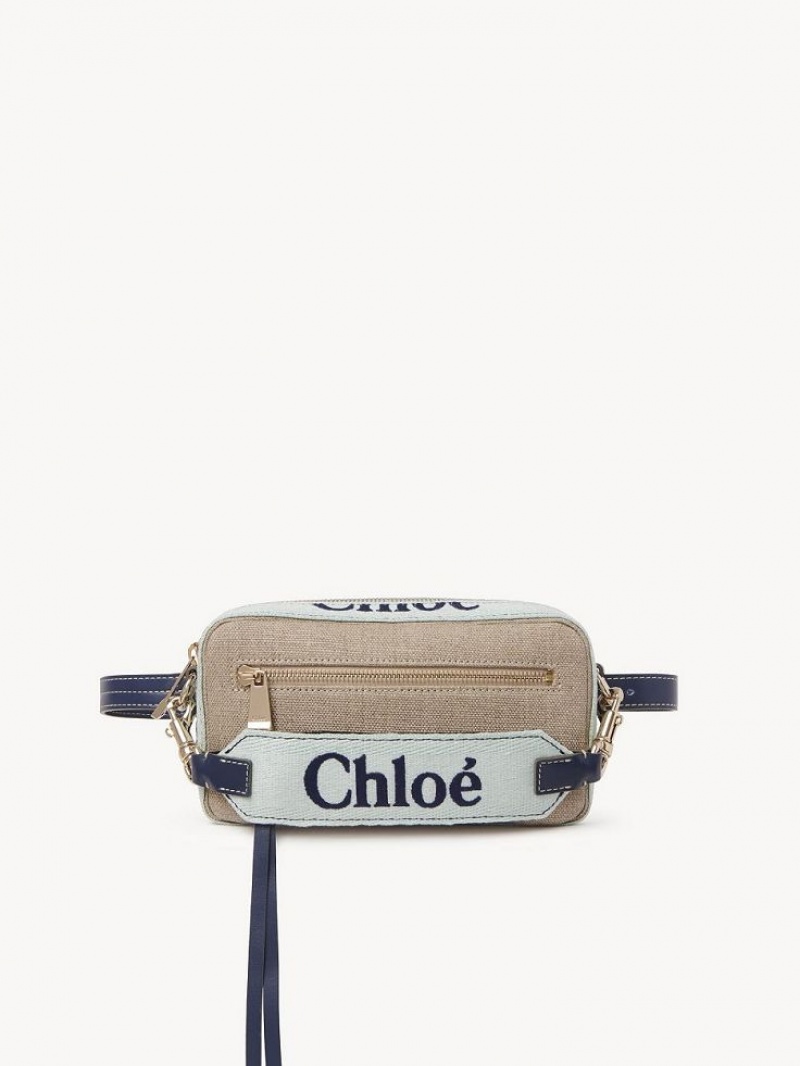 Chloe Woody Belt Çapraz Askılı Çanta Yeşil Mavi | CHE-SR13594