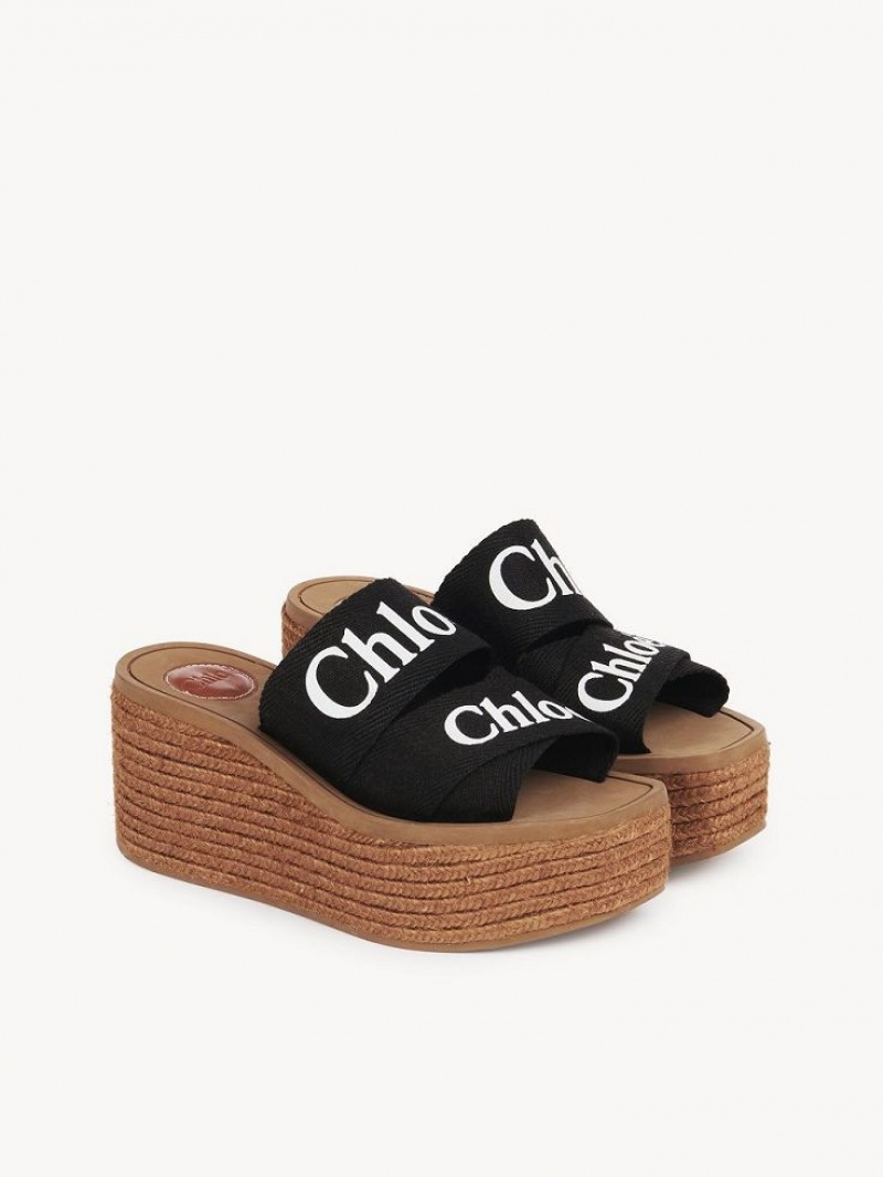 Chloe Woody Espadril Siyah | CHE-SR14163