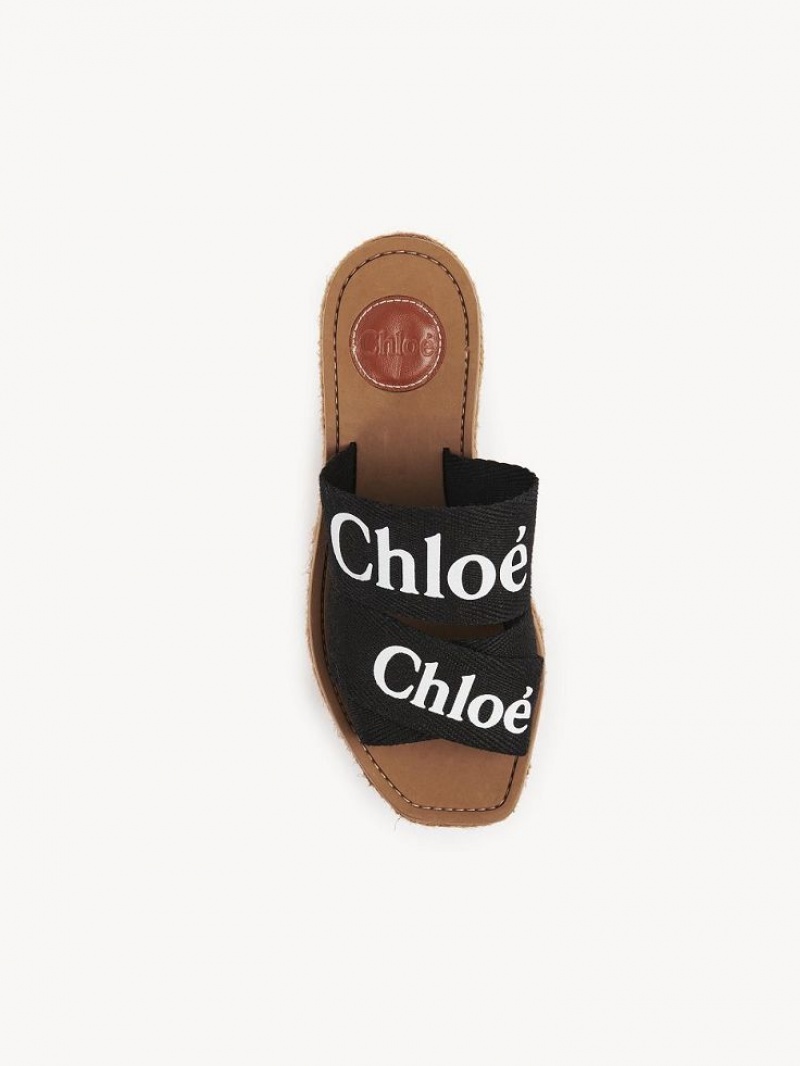 Chloe Woody Espadril Siyah | CHE-SR14163