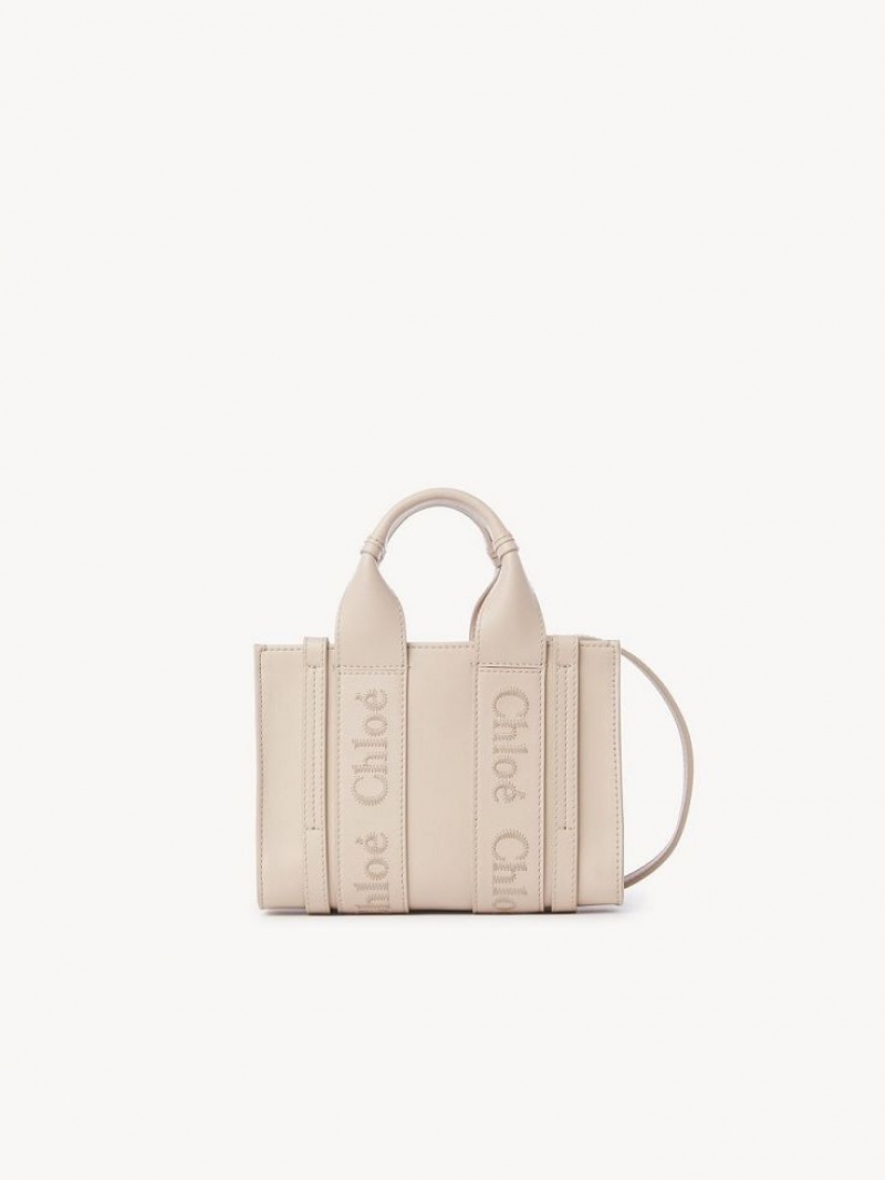 Chloe Woody Tote 1 Mini Çanta Pembe | CHE-SR13689