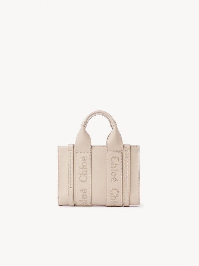 Chloe Woody Tote 1 Mini Çanta Pembe | CHE-SR13689