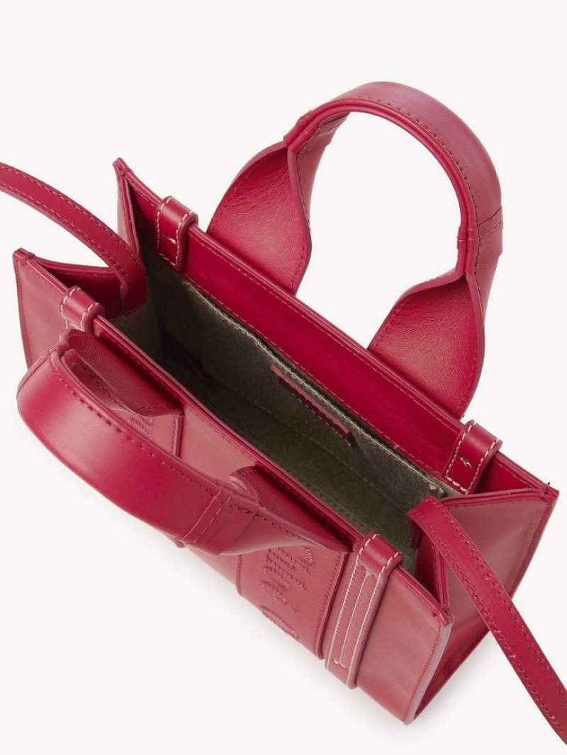 Chloe Woody Tote 1 Mini Çanta Pembe | CHE-SR13700