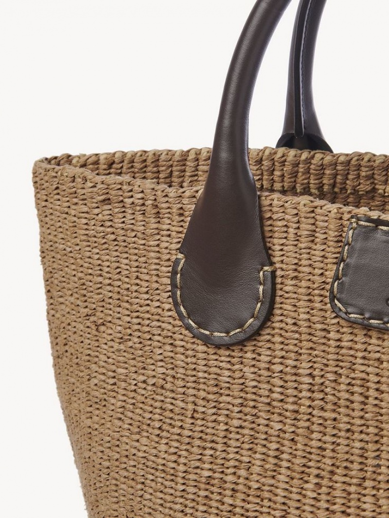 Chloe X Eres Palma Large Basket Tote Çanta Kahverengi | CHE-SR13336