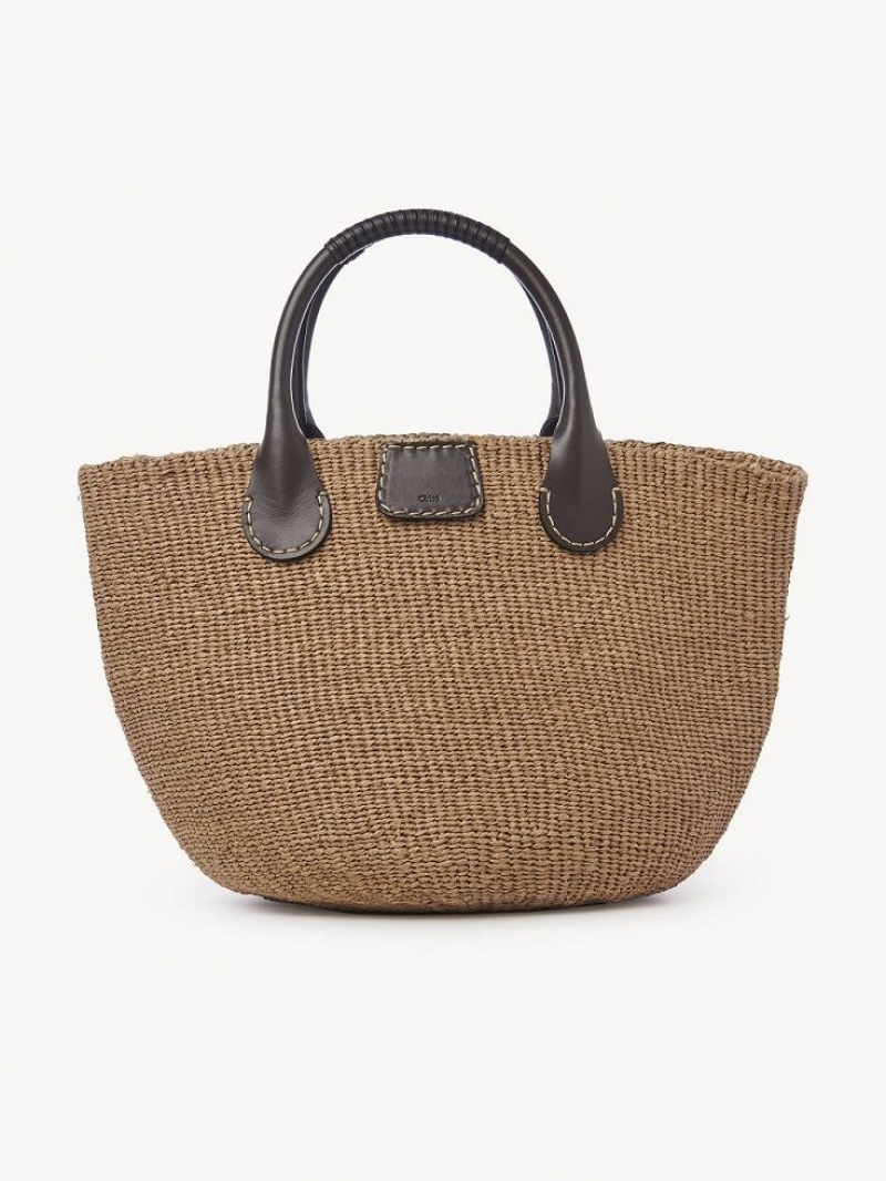 Chloe X Eres Palma Large Baskets Kahverengi | CHE-SR13640